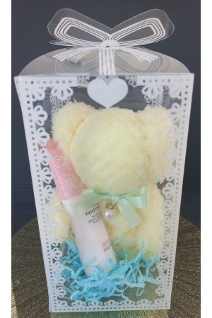 Handdoekje met handcrème (incl. doos)